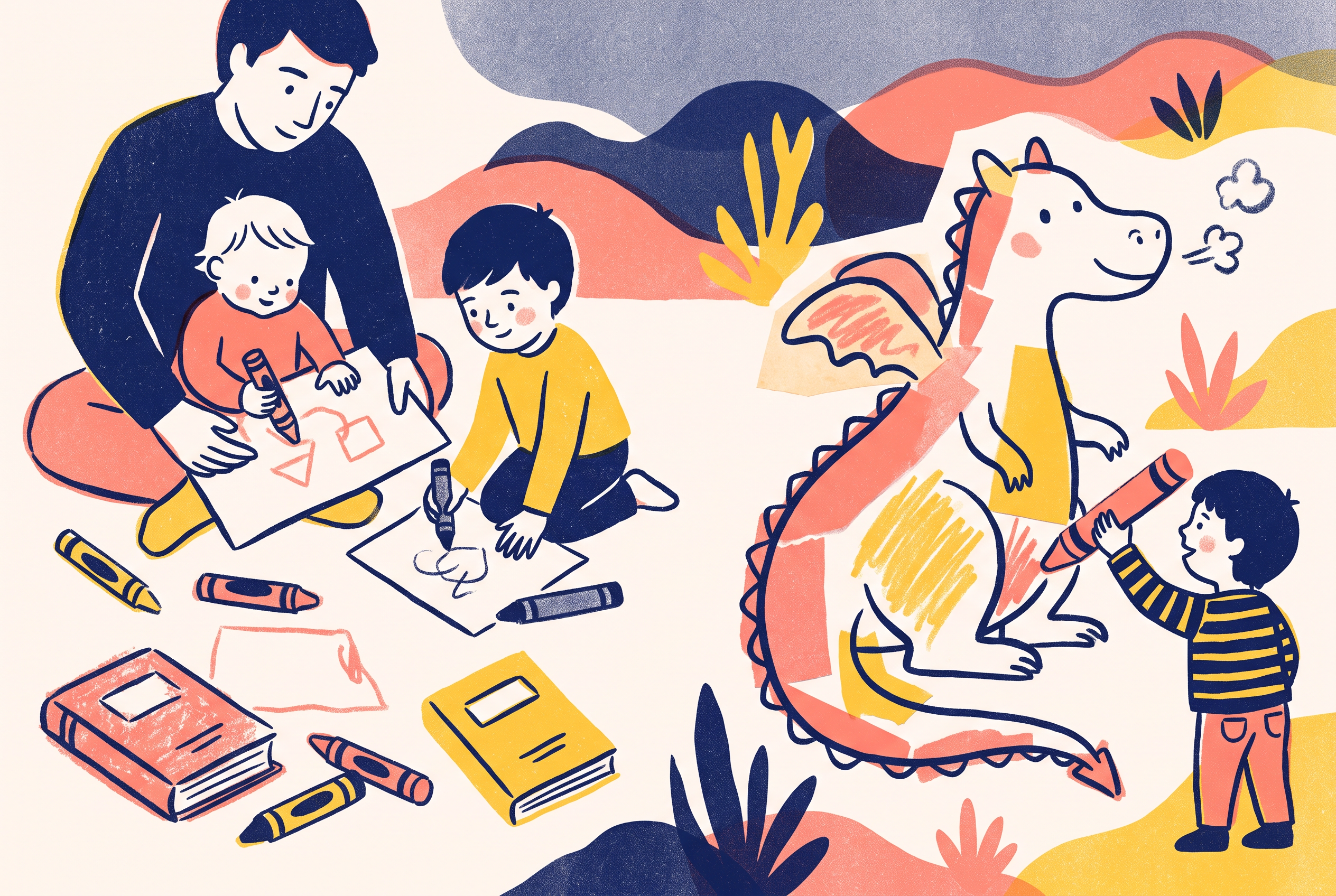 How to Draw a Dragon for Kids: Easy Steps for Ages 2-8