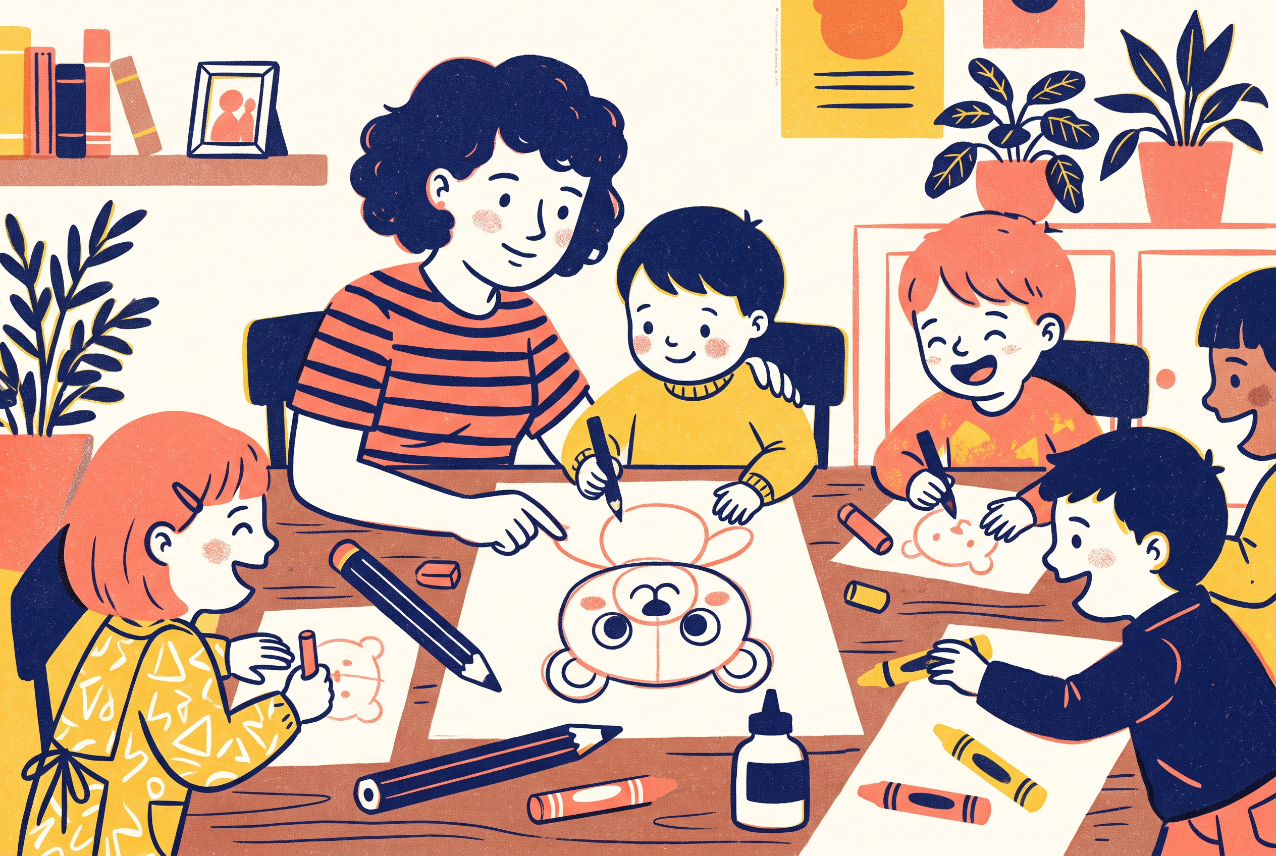 How to Draw a Cartoon Character With Kids: 6 Easy Steps